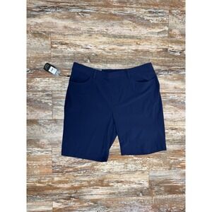 Mens Greg Norman 9" Pull On Travel Golf Shorts Size Large New With Tags Navy